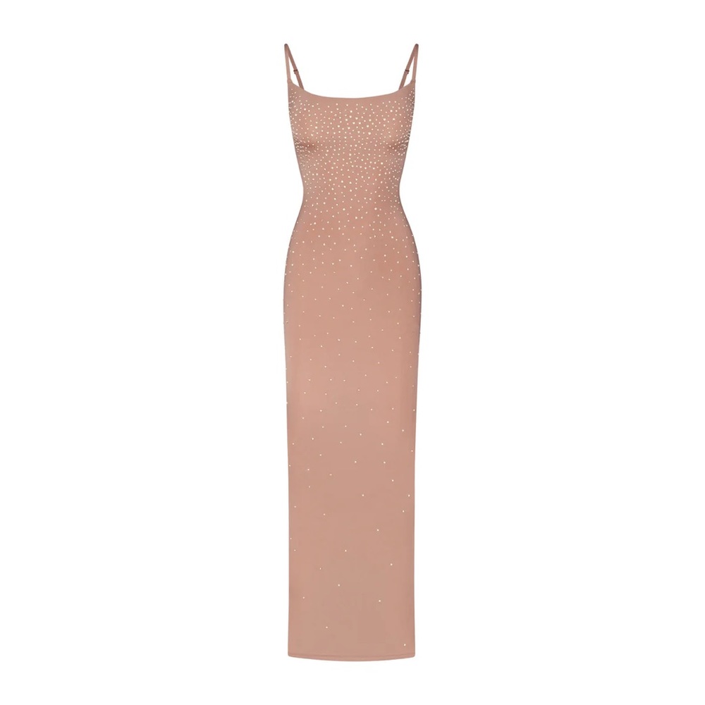 Swarovski x SKIMS Jelly Sheer Cami Long Dress